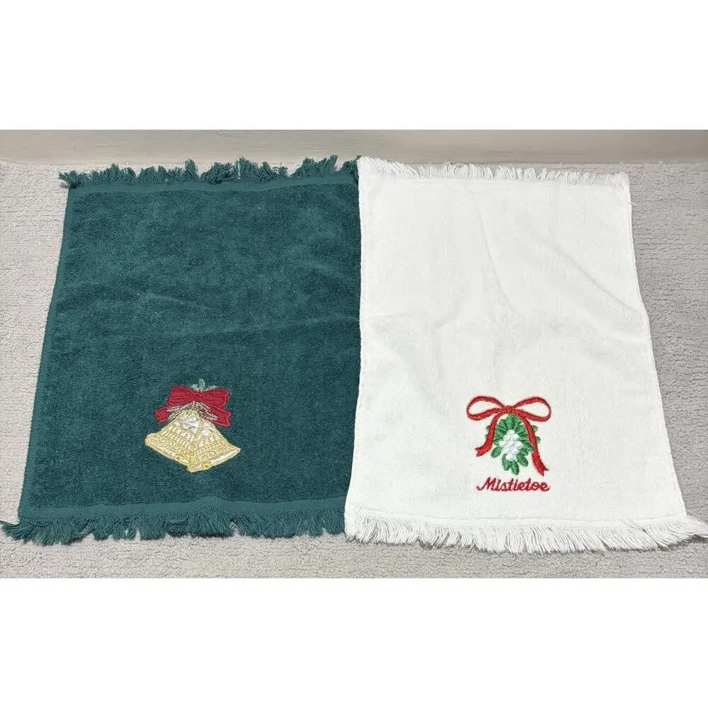 Decorative Christmas Hand Towel Lot of 12 Bath Kitchen Assorted Brands
